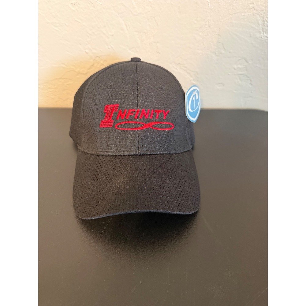 Cap America Golf Infinity Baseball Hat Black Red Embroidered Mesh Meshback Cap